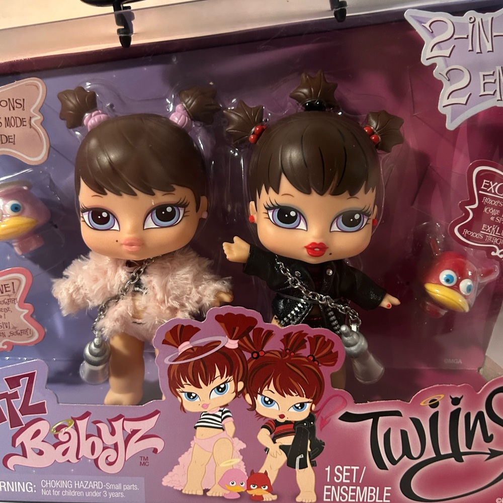 Babyz Twiins Doll Set - Brown and Black